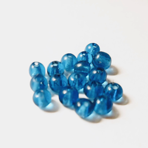 Glaskralen Blauw Rond 3mm