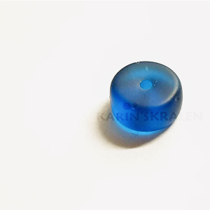 Glaskralen Blauw Cilinder 4mm