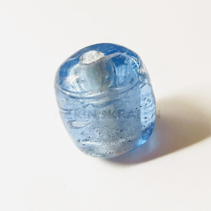 Glaskralen Blauw Cilinder 20mm