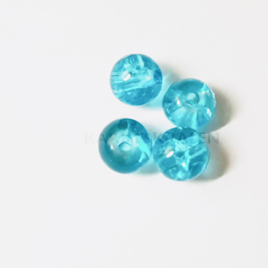 Glaskralen Blauw Rond 4mm