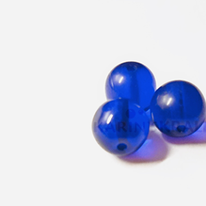Glaskralen Donkerblauw Rond 7mm