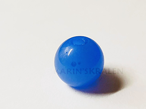 Glaskralen Blauw-Mixkleur Rond 9mm