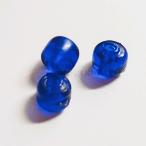 Glaskralen Donkerblauw Rond 6mm