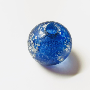 Glaskralen Blauw Rond 20mm