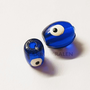 Houten kralen Blauw-Extra's Cilinder Divers